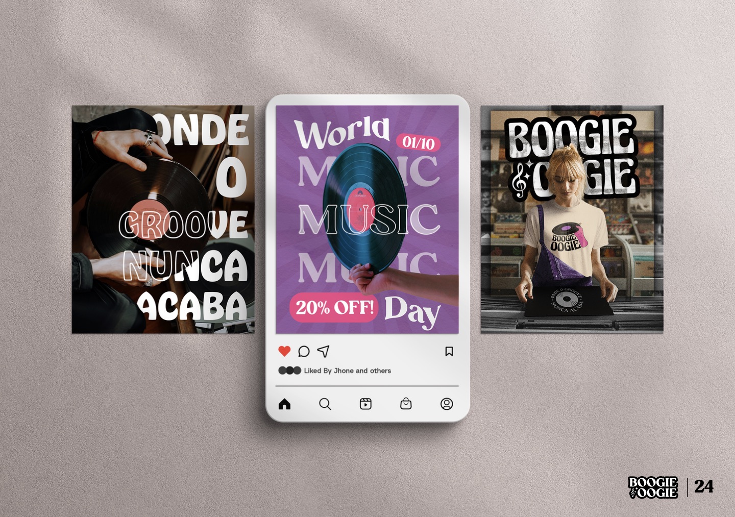 Aplicação da marca Boogie Oogie