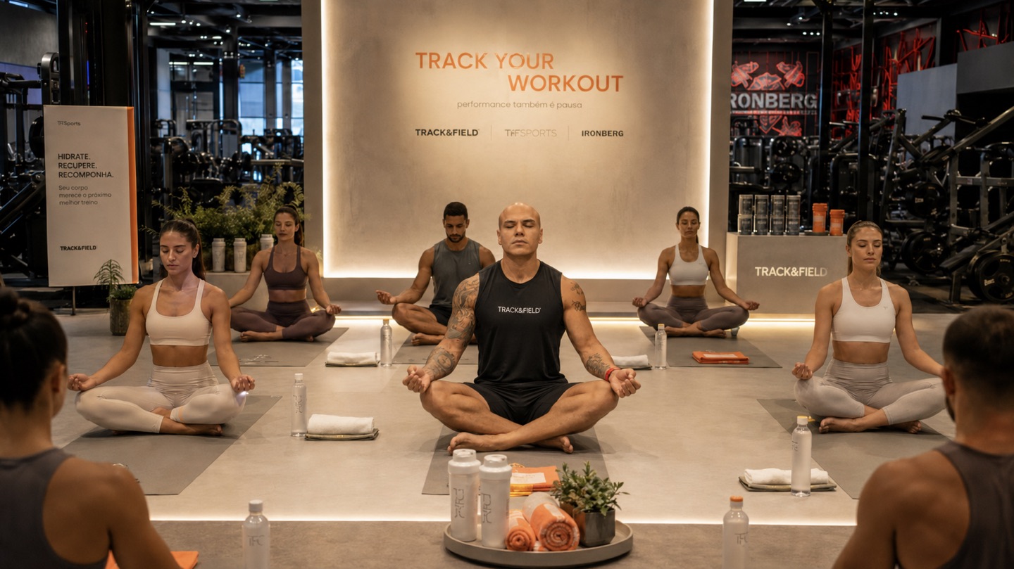 Track your Workout: Carlão em aula de yoga